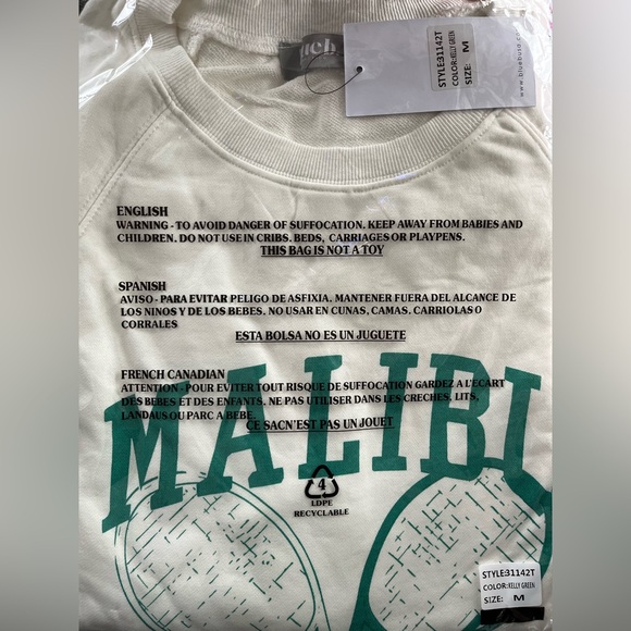 Malibu Tennis Club crewneck sweatshirt from buckle Blue B - Picture 6 of 8